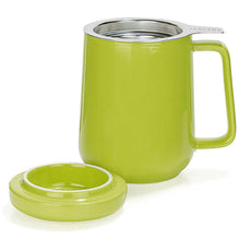 Load image into Gallery viewer, Lime Green Porcelain Mug Infuser 19oz (Matte Finish)
