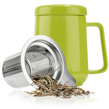 Load image into Gallery viewer, Lime Green Porcelain Mug Infuser 19oz (Matte Finish)
