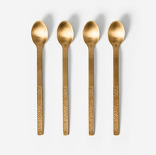 Load image into Gallery viewer, Gold Long-Handled Teaspoon
