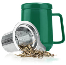 Load image into Gallery viewer, Green Porcelain Mug Infuser 19oz
