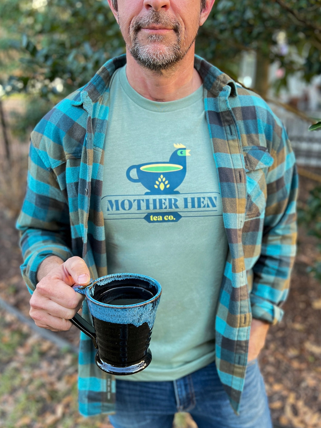 Sage Mother Hen Logo Tea-shirt mono