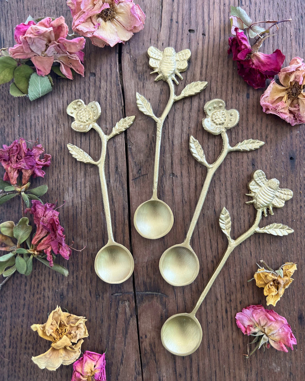 Bumblebee & Wildflower Teaspoons