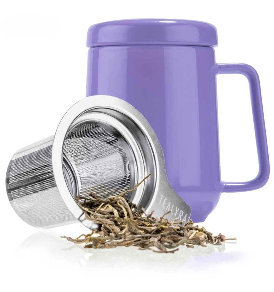 Purple Porcelain Mug Infuser 19oz (Matte Finish)